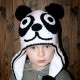 Háčkovaná ušanka Panda