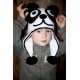 Háčkovaná ušanka Panda